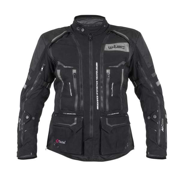 Motoros kabát W-TEC Aircross fekete-szürke 