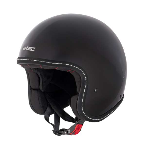 Chopper bukósisak W-TEC Badachos fényes fekete 