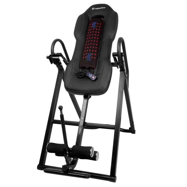 Fűthető inverziós asztal inSPORTline Inverso Heaty fekete