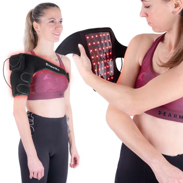 Infravörös vállbandázs inSPORTline Infracor Shoulder, intenzív izomlazítás, tépőzáras rögzítés, elősegíti a regenerálódást