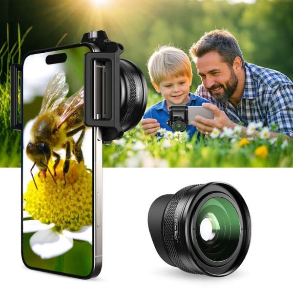 Állítható objektív Apexel Zoom 10X-20X univerzális klipsz, nagyítóként is használhatod,  F1.05-ös rekeszérték