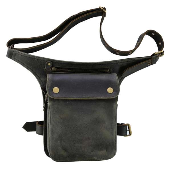 Combtáska W-TEC Tzoler, 3 külső cipzáras zseb, állítható hosszúságú pánt, dombornyomott W-TEC logó