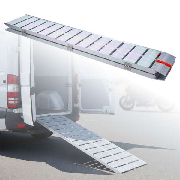 Feljáró rámpa ATV/UTV-hez W-TEC Gordanox, 2x szorítóheveder, hegesztett szerkezet