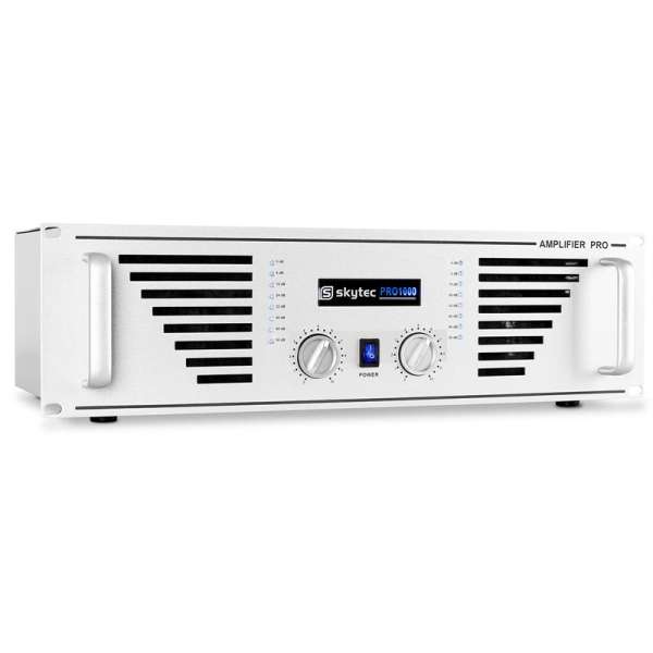 Skytec AMP-1000 PA-erősítő 1600W-os, ezüst
