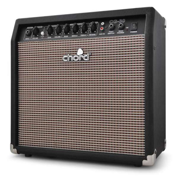 Chord CG-30 elektromos gitár-erősítő, 25 cm, overdrive