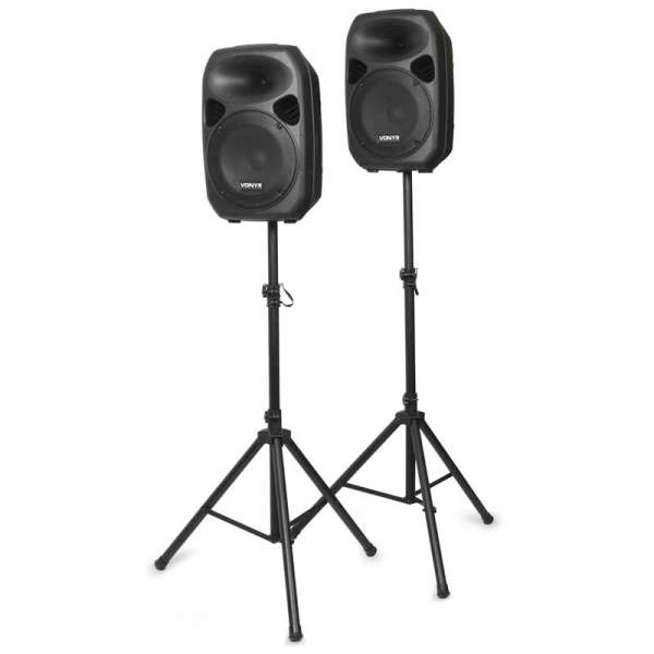 Skytec SPS-122, 700 W, aktív hangfal- és állványszett, AUX