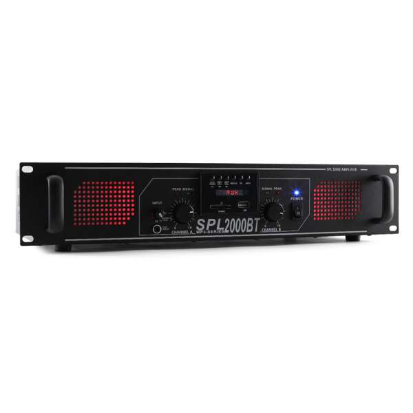 Skytec SPL 2000BTMP3,2000 W,hifi/PA erősítő,bluetooth,USB,SD