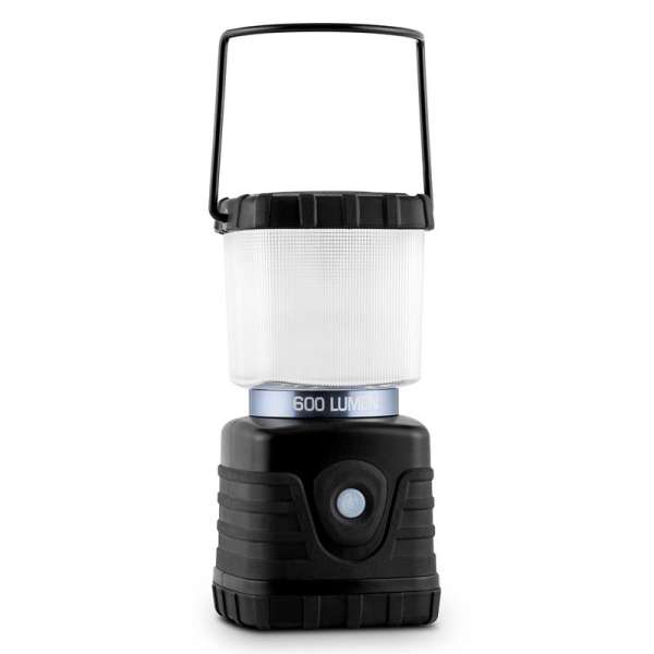 Yukatana Yaries, fekete, LED kemping lámpás, szögletes, 600 lumen