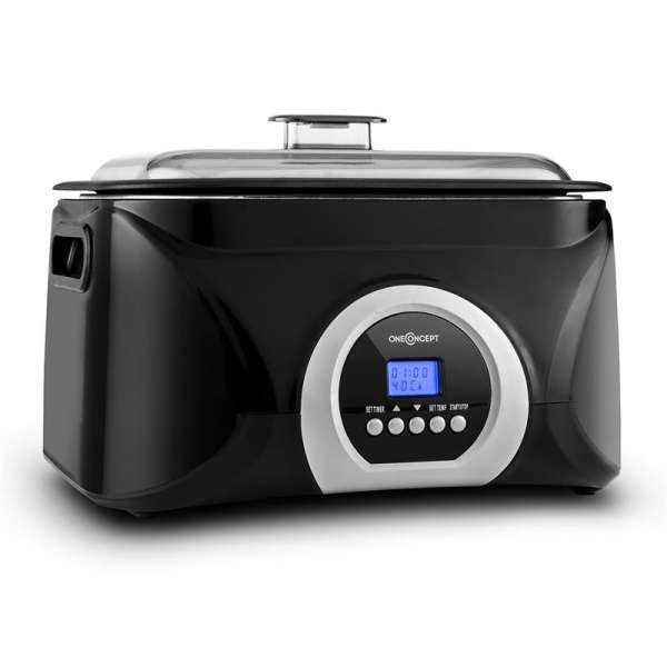 OneConcept Sanssouci Sous Vide lassú főző, 5 l, 300 W, fekete/ezüst