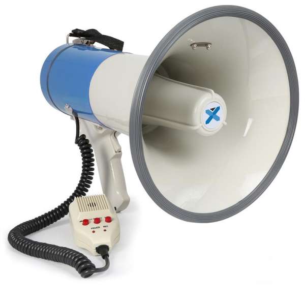 Vexus MEG060, megafon, 60 W, felvételkészítő funkció, sziréna, USB, SD, AUX, szíj mellékelve
