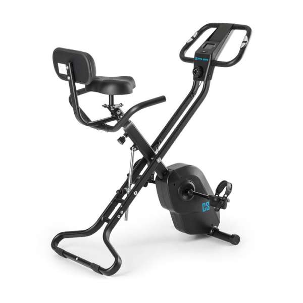 Capital Sports Azura X1 X-Bike, házi szobabicikli, szobakerékpár, lendkerék 4 kg, pulzusmérővel, összecsukható, 120 kg-ig