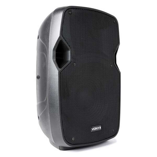 Vonyx AP1000ABT, 400 W, fekete, hi-end aktív hangfal, 10“-es, erősítő, bluetooth, USB