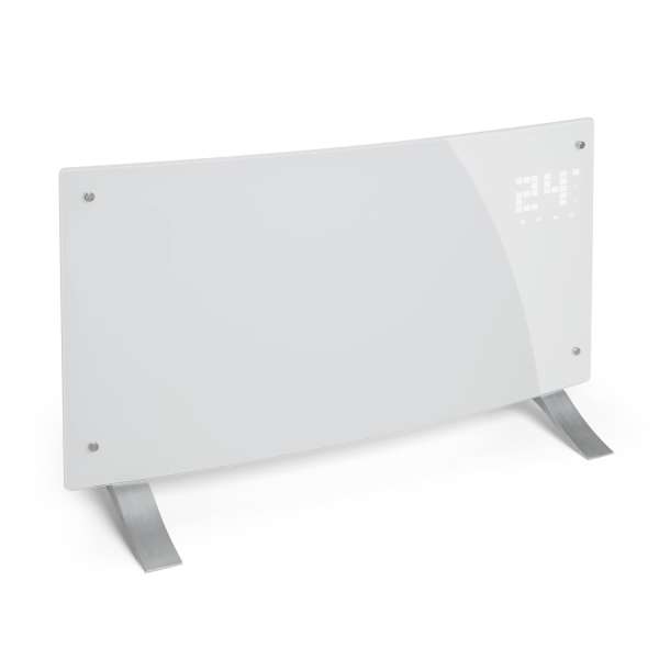 Klarstein Bornholm Curved, konvektor, 2000 W, termosztát, időzítő, fehér