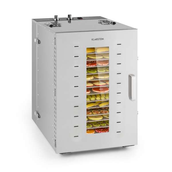 Klarstein Master Jerky 16, aszalógép, 1500 W, 40 - 90 °C, 15 órás időzítő, rozsdamentes acél, ezüst