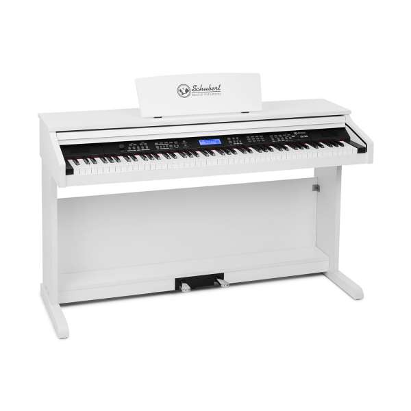 SCHUBERT Subi88 MK II, zongora, 88 billentyű, MIDI, USB, 360 hang, 160 ritmus, fehér