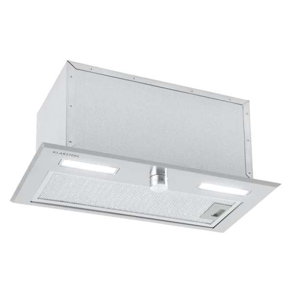 Klarstein Simplica, páraelszívó, beépített, 52 cm, 440 m³/ó, LED, nemesacél