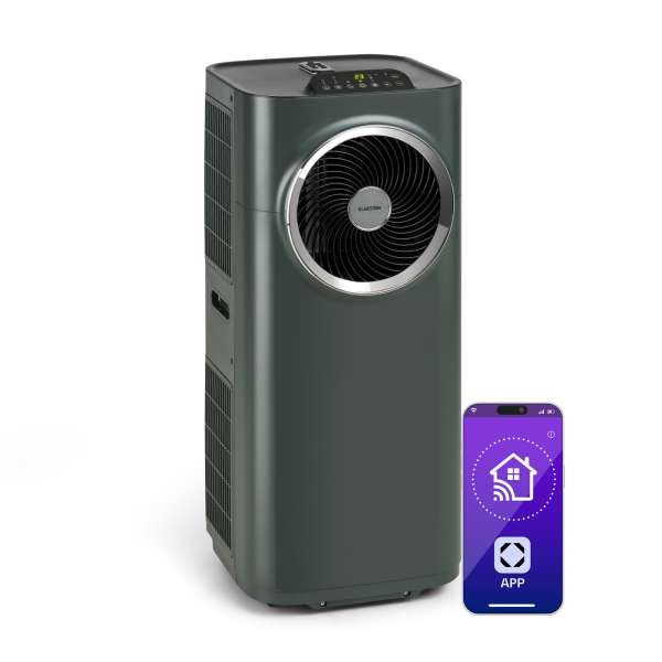 Klarstein Kraftwerk Smart 12K, mobil klíma, 12 000 BTU, irányítás alkalmazás által, antracit