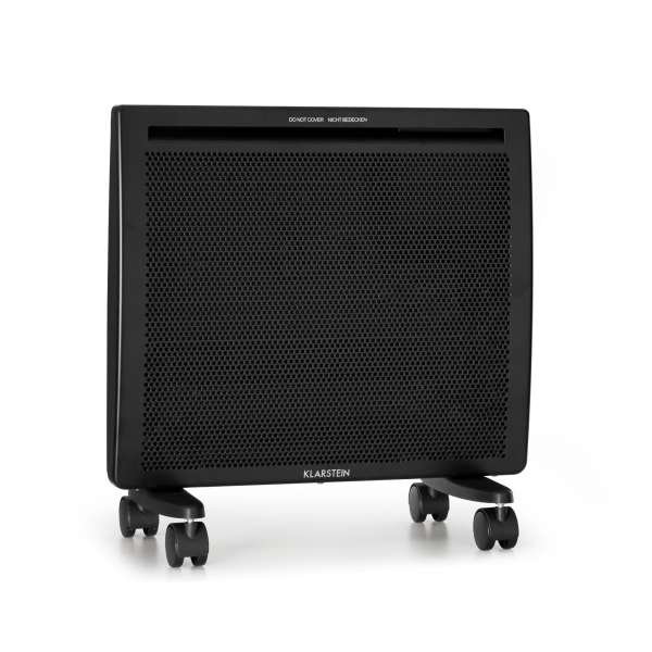 Klarstein Hot Spot Slimcurve Double Wave, konvektor, 2 az 1-ben fűtőtest, 1000 W, heti időzítő, fekete