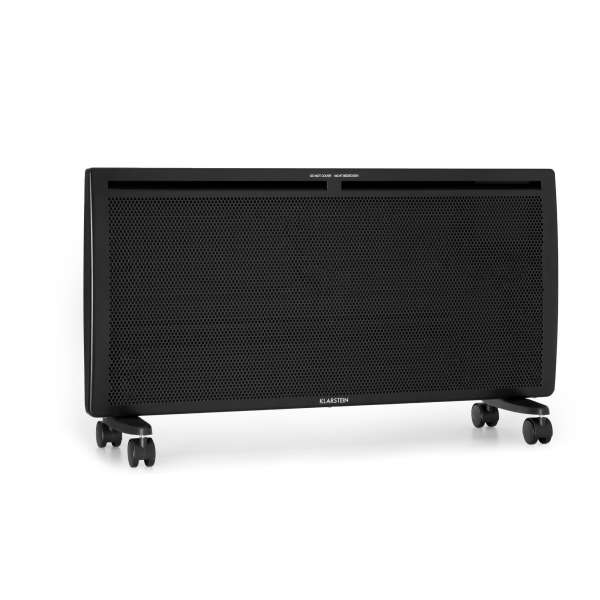 Klarstein Hot Spot Slimcurve Double Wave, konvektor, 2 az 1-ben fűtőtest, 2000 W, heti időzítő, fekete