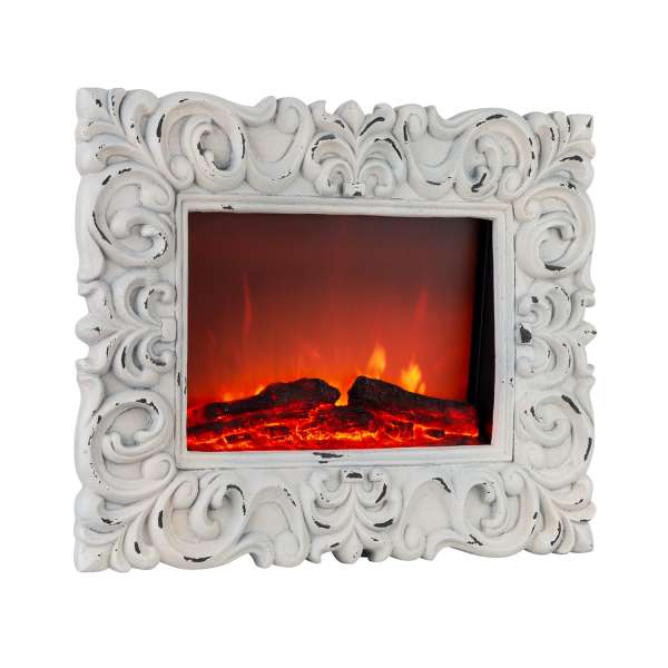 Klarstein Alpbach Snow, elektromos kandalló, 1800 W, 2 fűtési fokozat, 65 cm, fehér