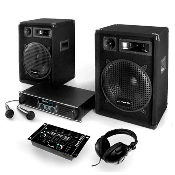 Electronic-Star Bass Boomer USB, PA rendszer, 400 W, erősítő, hangfal, kábel