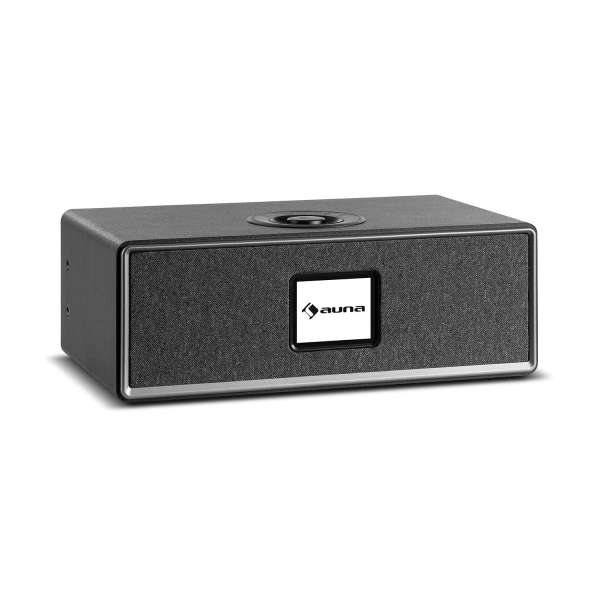 Auna Simpfy Wireless, hangfal, DAB+/FM, BT, LCD-kijelző, fa test