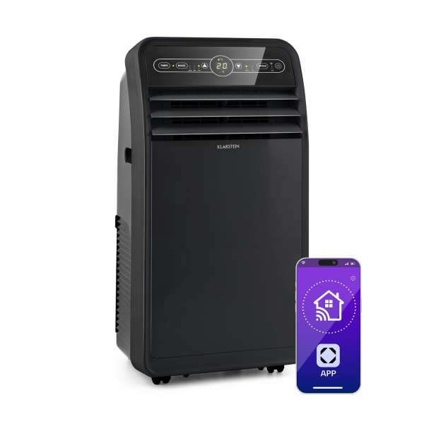 Klarstein Metrobreeze New York Smart 7k, mobil klíma, 7000 BTU / 2,1 kW, A energiaosztály, távirányító