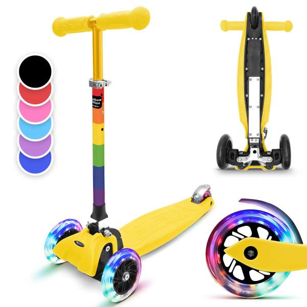 Fun pro ONE Special Edit. Gyermek roller, 3-6 év, LED kerekek, 50 kg, összecsukható, állítható magasságú