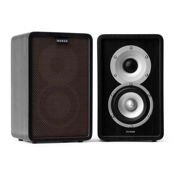 Numan Retrospective 1979 S, kettő 2-utas hangfal, fekete, fekete-barna burkolat