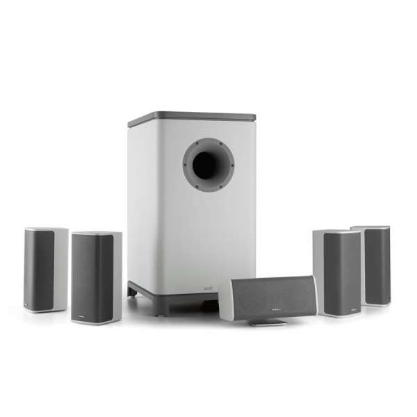 Numan Ambience 5.1-es surround-sound rendszer, fehér, 30 m-es hangfal kábel