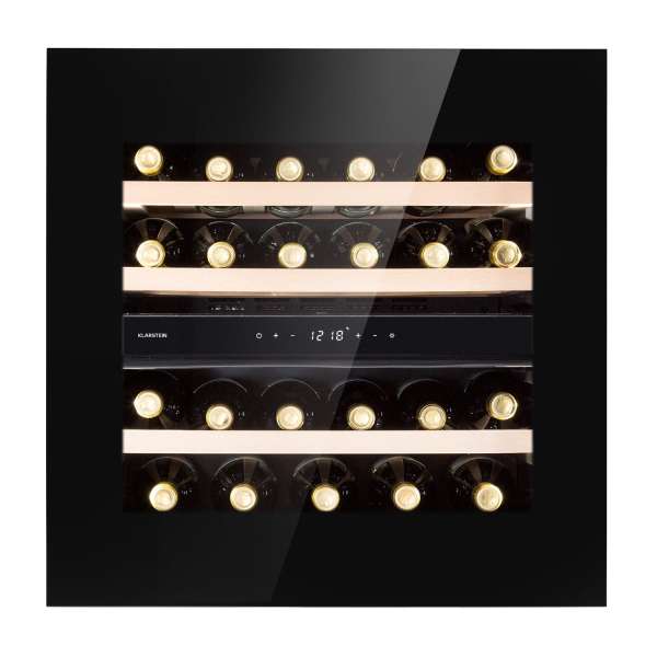 Klarstein Rhône 25 Duo, borhűtő, 75 liter, 25 palack, 2 zóna, kompressziós hűtés