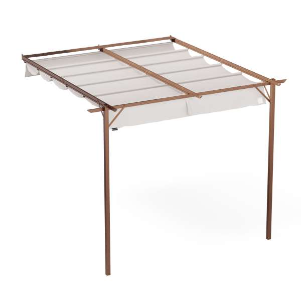 Blumfeldt Pantheon Wall Pergola, fali pergola, 3 x 3 m, porszórt acél, időjárásálló