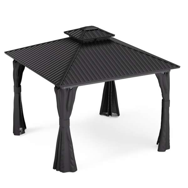 Blumfeldt ShadeFortress, pavilon, 3 x 3 m, horganyzott acél tető, véd a nap, eső és szél ellen