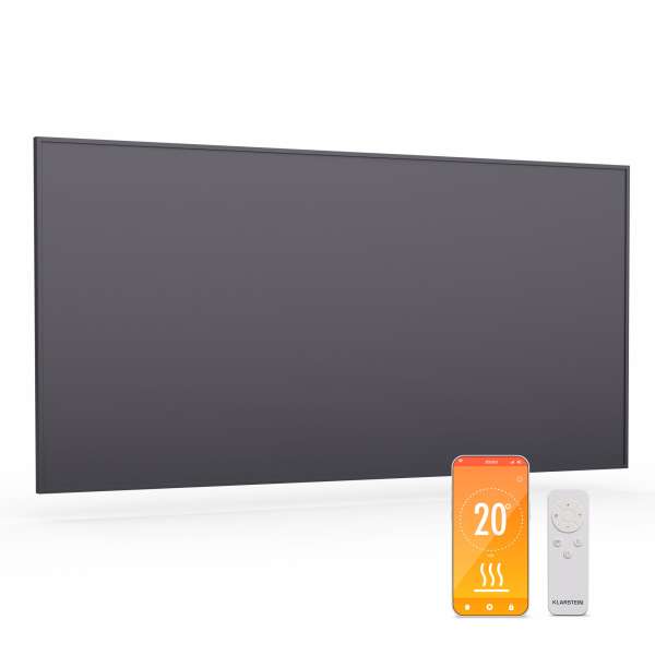 Klarstein Wonderwall Smart Infravörös hősugárzó, 60 x 120cm, Applikáció, 770 W, Heti időzítő, IP24
