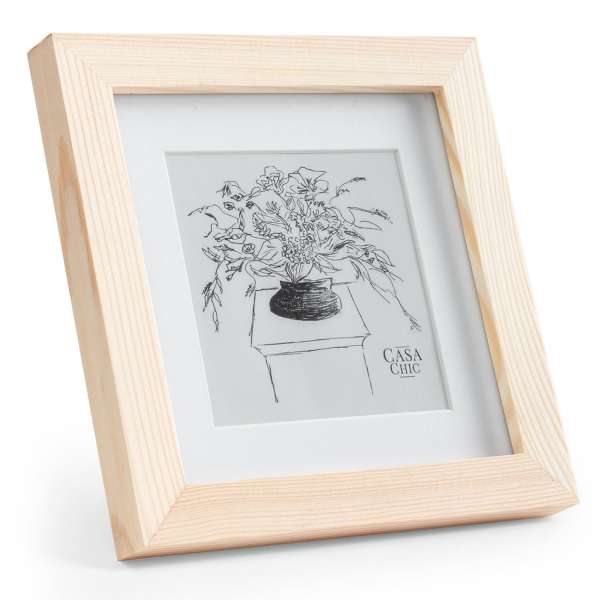 Casa Chic York, képkeret, négyzet alakú, 15 x 15 cm-es fényképek, paszpartu, üveg