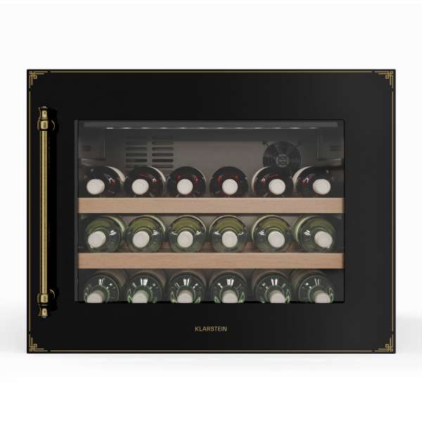 Klarstein Vinsider Victoria 28 borhűtő, 28 palack, érintés, UV-védelem, LED, csendes, 2 polc, 2 polc