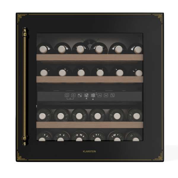 Klarstein Vinsider Victoria 36 borhűtő, 36 palack, érintés, UV-védelem, LED, csendes, 3 polc