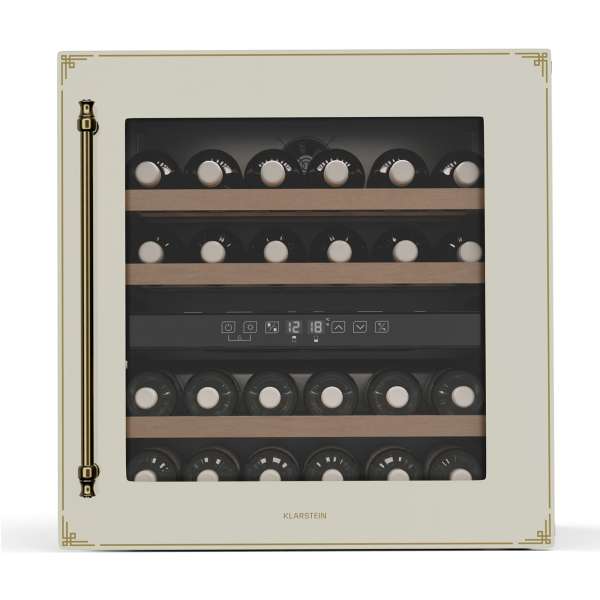 Klarstein Vinsider Victoria 36 borhűtő, 36 palack, érintés, UV-védelem, LED, csendes, 3 polc