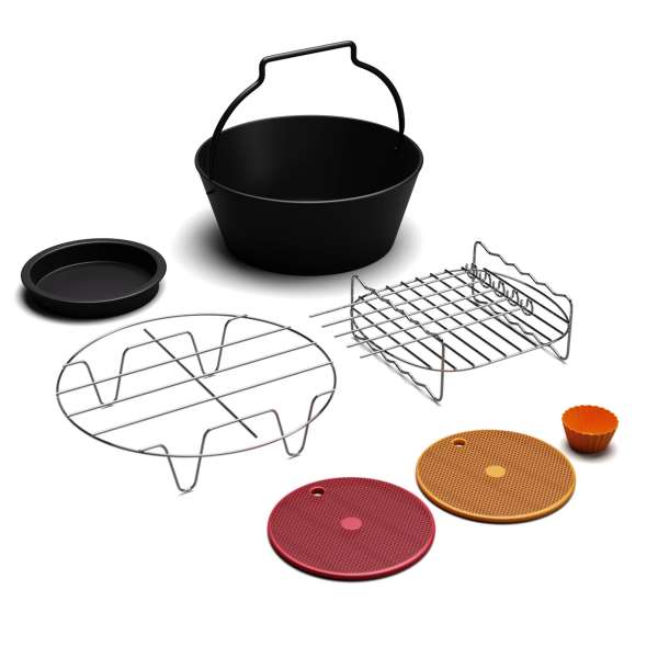 Klarstein AeroVital Deluxe Colour Touch tartozékkészlet, 6 darab, élelmiszerekhez alkalmas, mosogatógépben mosható