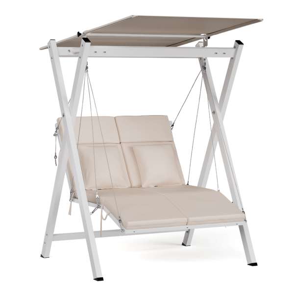 Blumfeldt FlexiSwing hollywoodi hinta 2 üléses Állítható háttámla + napellenző, időjárásálló