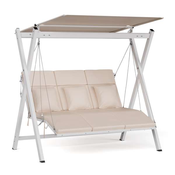 Blumfeldt FlexiSwing hollywoodi hinta 3 üléses Állítható háttámla + napellenző, időjárásálló