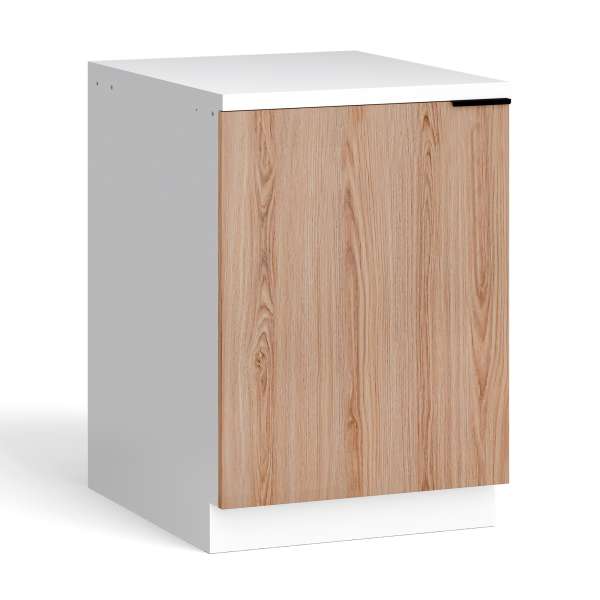 Blumfeldt WoodVista mosogató alatti szekrény, Robusztus, Soft-Close zsanérok, Alumínium fogantyúk