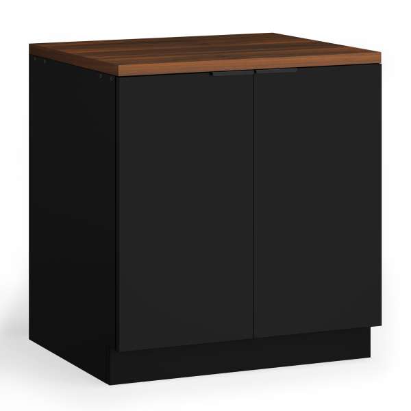 Blumfeldt WoodVista mosogató alatti szekrény, Robusztus, Soft-Close zsanérok, Alumínium fogantyúk