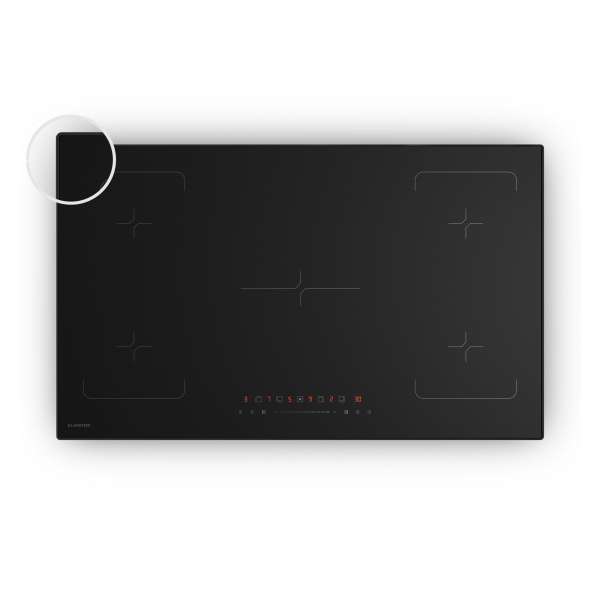 Klarstein Velaire indukciós főzőlap, elegáns, minimalista, erőteljes, 5 főzőzóna, 7200 W, 90 cm