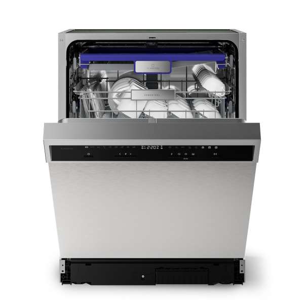 Klarstein Verosteel beépíthető mosogatógép | Minimalista, hatékony, elegáns | EEC A | 60 cm