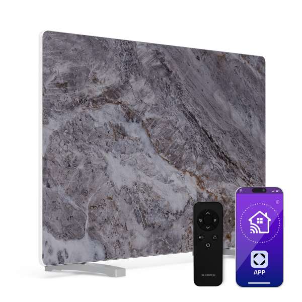 Klarstein MarmoHeat infravörös panel | 600 W | 5 - 9 m² | márvány design | 70 cm x 100 cm