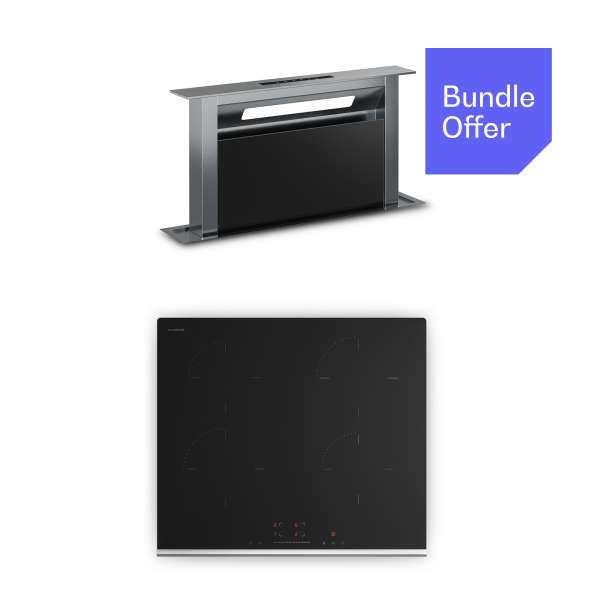 Klarstein Verosteel indukciós főzőlap + Verosteel lefelé elszívó páraelszívó | 60 cm