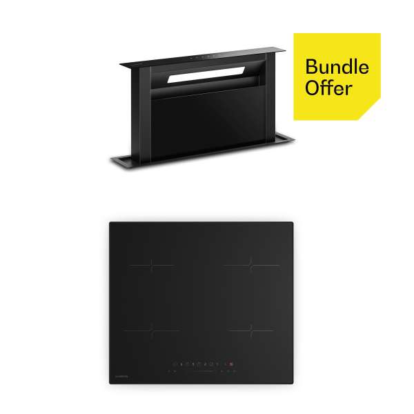 Klarstein Velaire indukciós főzőlap + Velaire főzőlap elszívó | Minimalista | 60 cm