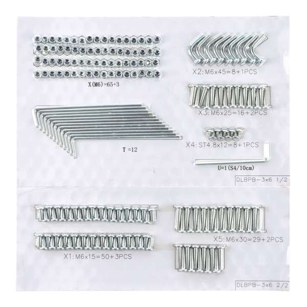 NA csavarkészlet - Mondo 3 x 6