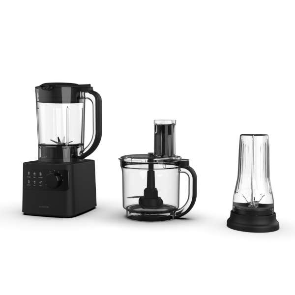 Klarstein Velaire konyhai robotgép turmixgéppel dagasztáshoz, habveréshez és gyümölcslé készítéshez 1200 W 2 l konyhai robotgép/ turmixgép 1,75 l